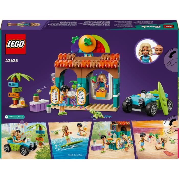 LEGO Friends 42625 Beach Smoothie Bar - Drinks Set for Girls and Boys
