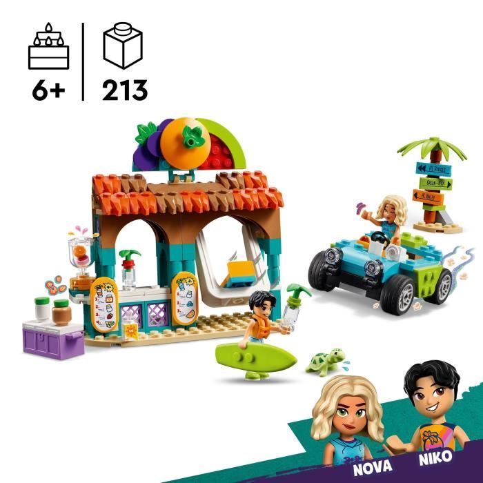 LEGO Friends 42625 Beach Smoothie Bar - Drinks Set for Girls and Boys