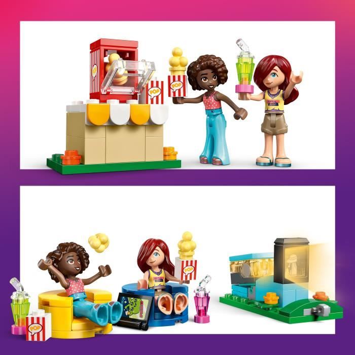 LEGO Friends 42642 Movie Night with Friends - Building Set for Girls Ages 6 and Up