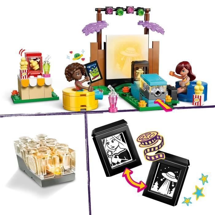 LEGO Friends 42642 Movie Night with Friends - Building Set for Girls Ages 6 and Up