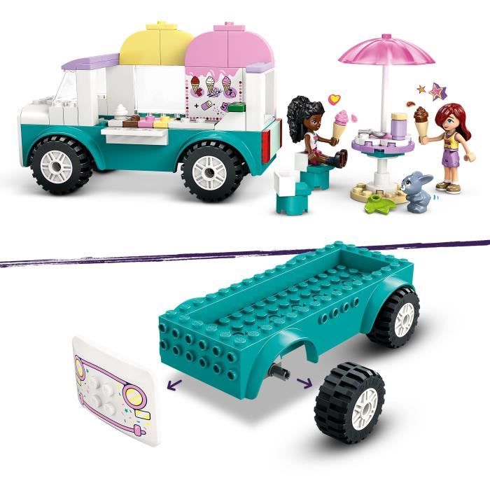 LEGO Friends 42644 Heartlake Ice Cream Truck - Building Toy for Ages 4 and Up