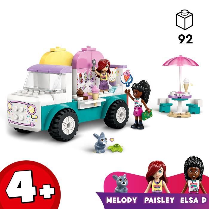 LEGO Friends 42644 Heartlake Ice Cream Truck - Building Toy for Ages 4 and Up