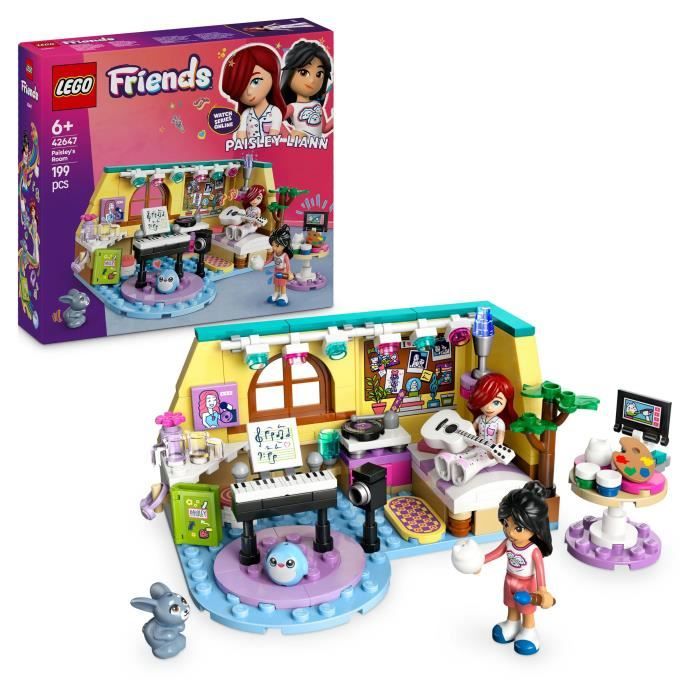 LEGO Friends 42647 Paisley's Bedroom - Interactive Toy for Girls Aged 6 and Up