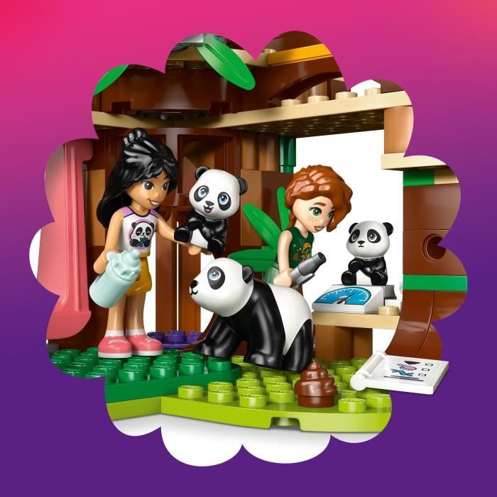 LEGO Friends 42648 Panda Sanctuary - Building Set for Girls Ages 7