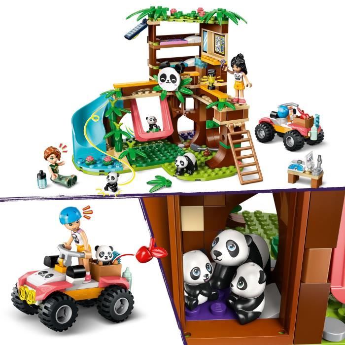LEGO Friends 42648 Panda Sanctuary - Building Set for Girls Ages 7