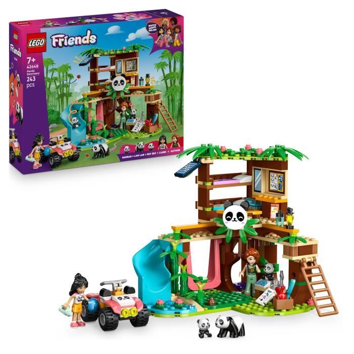 LEGO Friends 42648 Panda Sanctuary - Building Set for Girls Ages 7