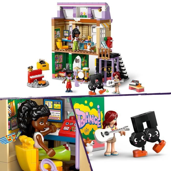 LEGO Friends 42653 Music Store and Apartment - Playset for Girls Ages 7 and Up
