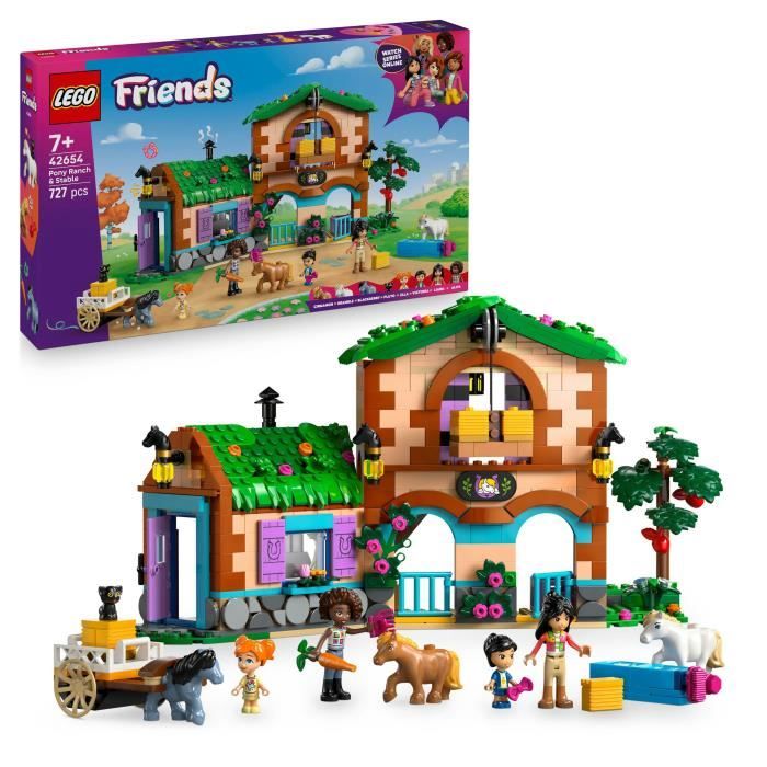 LEGO Friends 42654 Pony Ranch & Stables - Building Set for Girls Ages 7
