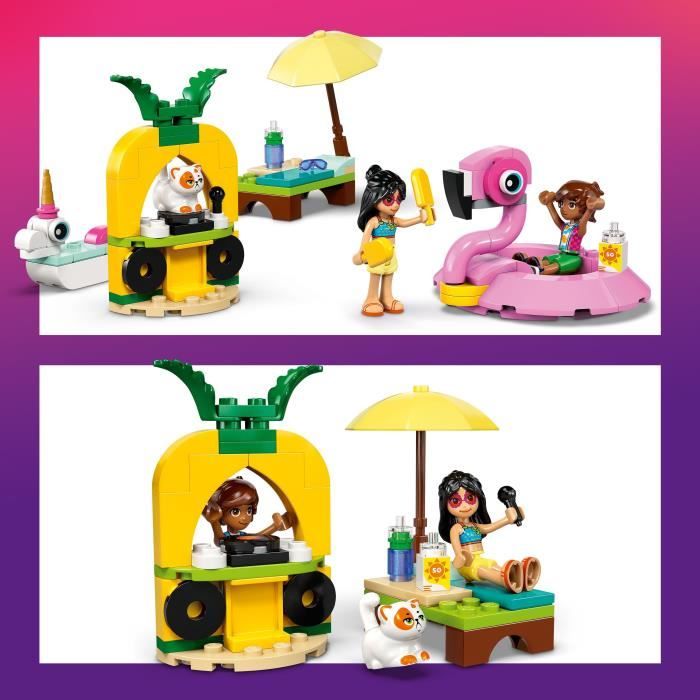 LEGO Friends 42658 Pool Party with Unicorn and Flamingo Floats, Ages 5