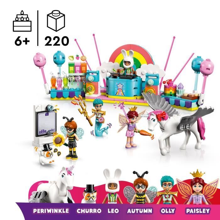 LEGO Friends 42661 Unicorn and Fairy Dress-Up Party - Playset for Girls Ages 6 and Up