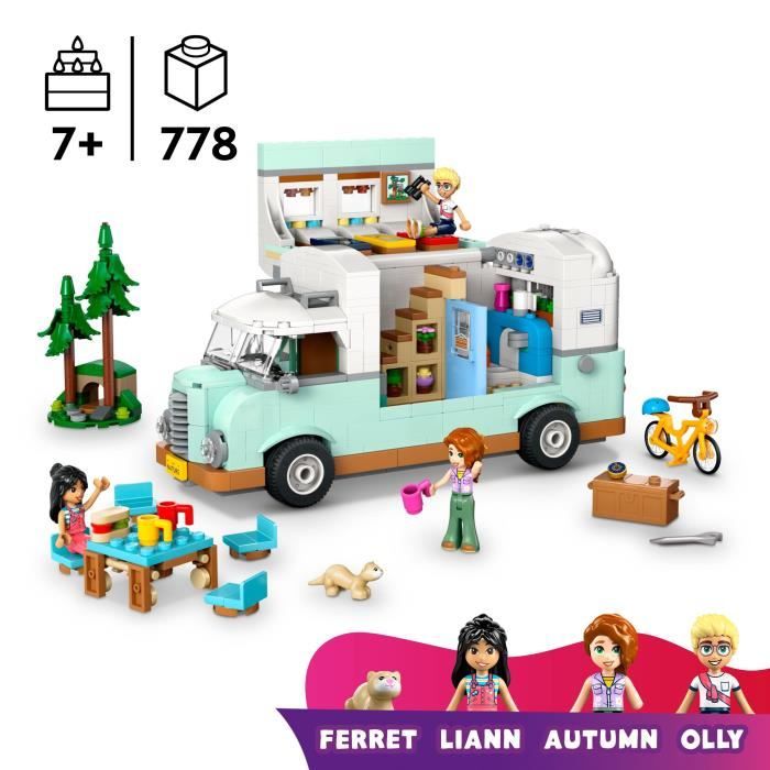LEGO Friends 42663 Friendship Camper Van - Building Toy for Girls Aged 7