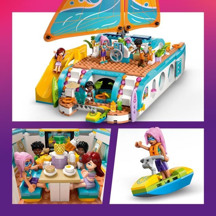 LEGO Friends 42664 Boat Adventure - Creative Playset for Girls Ages 8 with Dolphins