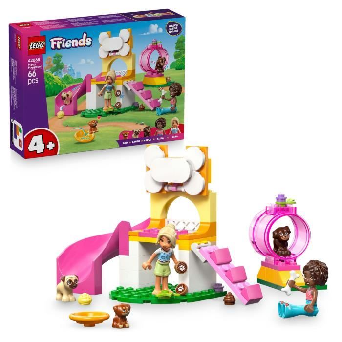 LEGO Friends 42665 Puppy Playground - Creative Playset for 4 Year Old Girls - Slide