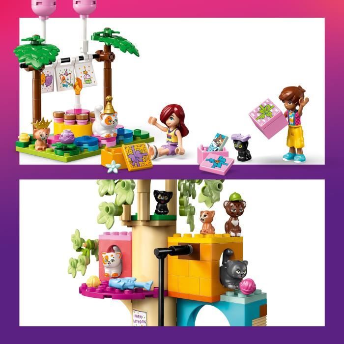 LEGO Friends 42666 Birthday Party and Cat Tree - Game for Girls Ages 6 and Up