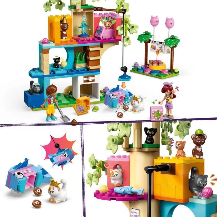 LEGO Friends 42666 Birthday Party and Cat Tree - Game for Girls Ages 6 and Up