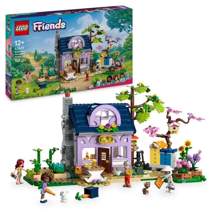 LEGO Friends 42669 Beekeeper's House and Flower Garden - Creative Play for Girls