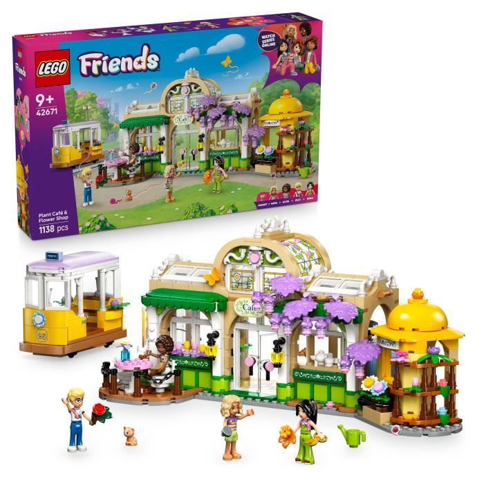 LEGO Friends 42671 Plant Cafe and Flower Stand - Building Set for Girls Ages 9