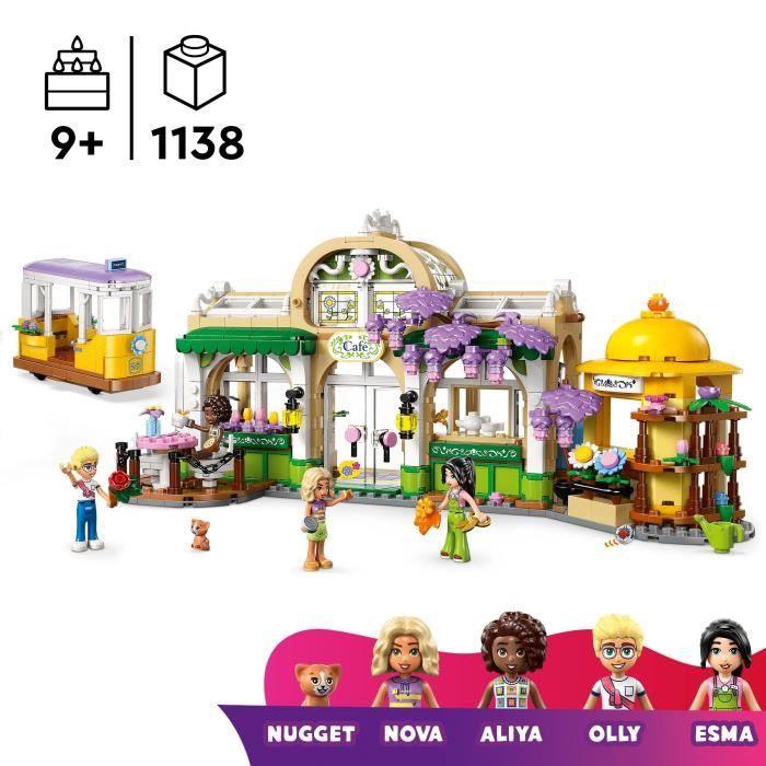 LEGO Friends 42671 Plant Cafe and Flower Stand - Building Set for Girls Ages 9