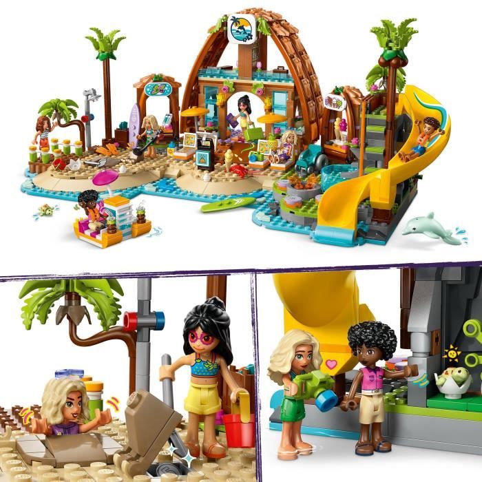 LEGO Friends 42673 Beach Resort Vacation - Building Set for Girls Ages 8