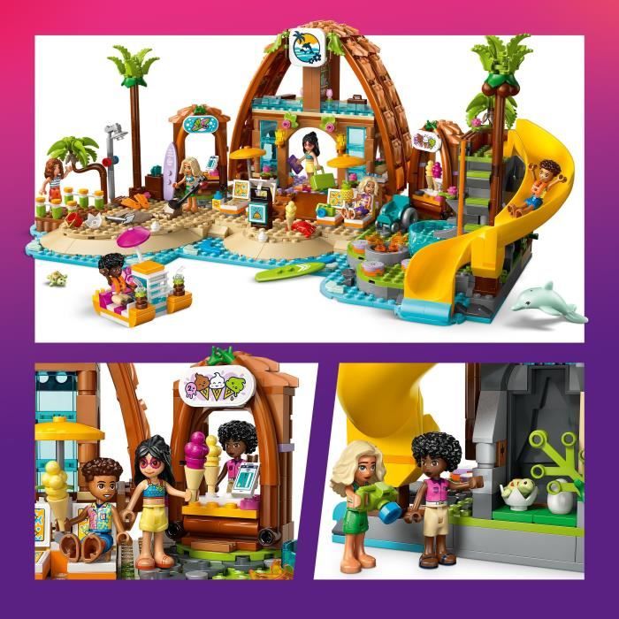 LEGO Friends 42673 Beach Resort Vacation - Building Set for Girls Ages 8