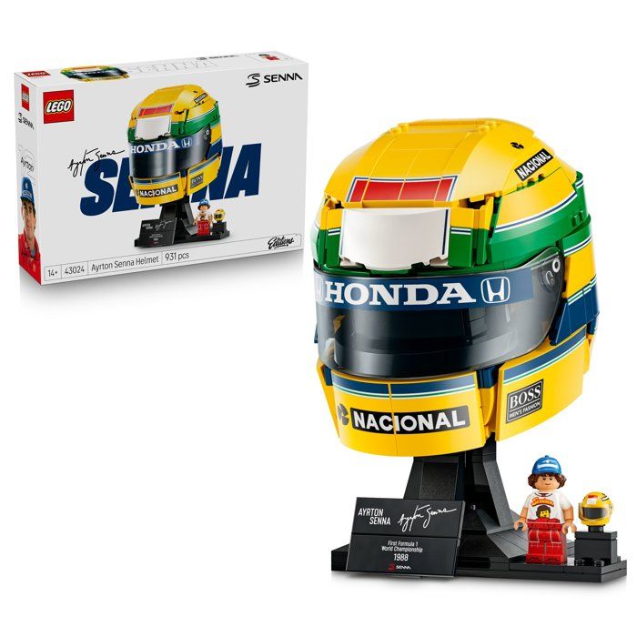 LEGO Editions 43024 Casque d'Ayrton Senna - Maquette Produit F1 - A partir de 14 ans