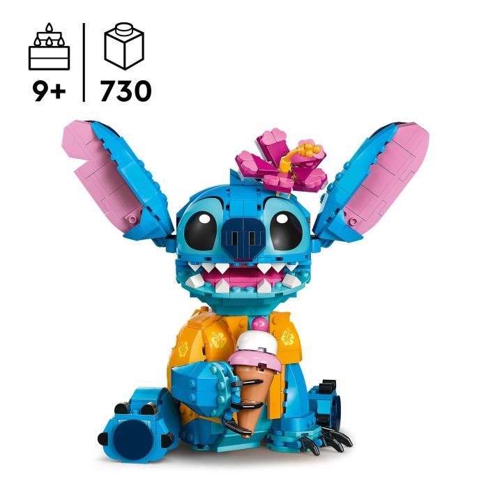 LEGO | Disney 43249 Stitch, Building Set for Kids, Ice Cream Cone and Figure