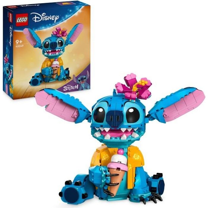 LEGO | Disney 43249 Stitch, Building Set for Kids, Ice Cream Cone and Figure