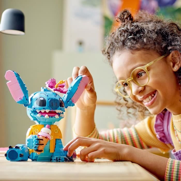 LEGO | Disney 43249 Stitch, Building Set for Kids, Ice Cream Cone and Figure