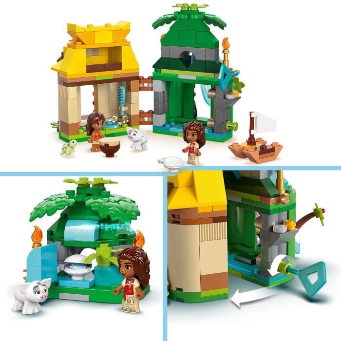 LEGO | Disney 43260 Moana's Island Mini-Doll House Building Set
