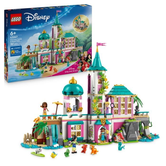 LEGO | Disney 43267 Princess Castle and Royal Pets - Game for Girls Ages 6 and Up