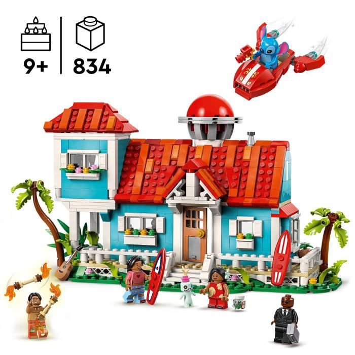 LEGO | Disney Lilo & Stitch's Beach House, Building Set for Kids and Fans 43268