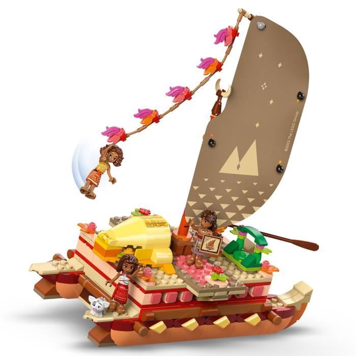 LEGO | Disney 43270 Moana's Adventure Ship - Building Toy and Gift for 6 Year Olds