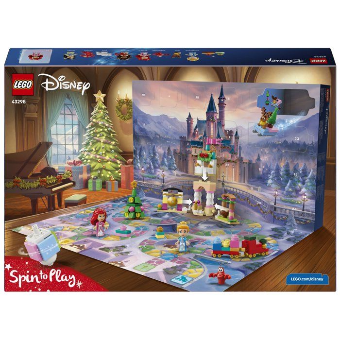 LEGO | Disney Princess 43298 - 2026 Advent Calendar - 24 Toys + Board Game - Set for Kids - Ages 5 and Up