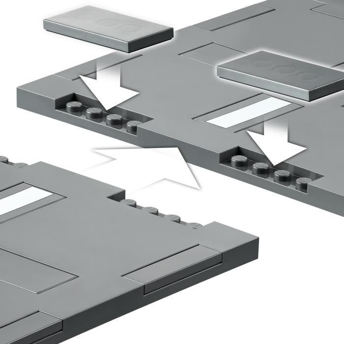 LEGO City 60304 Intersection to assemble, City construction game with panels and roads to be assembled for boy or girl