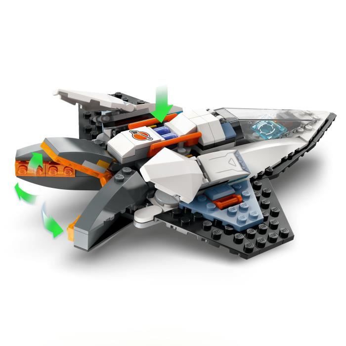LEGO 60430 City Interstellar Spaceship, Space Toy, Gift for Children Ages 6, Creative Game with Minifigures