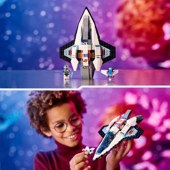 LEGO 60430 City Interstellar Spaceship, Space Toy, Gift for Children Ages 6, Creative Game with Minifigures