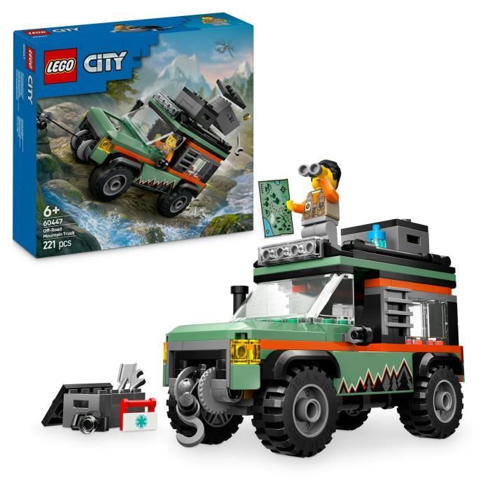 LEGO City 60447 4x4 Off-Road Truck - Building Toy for Boys Ages 6 and Up