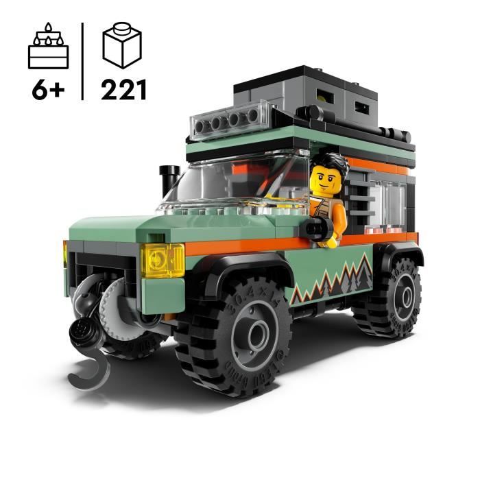 LEGO City 60447 4x4 Off-Road Truck - Building Toy for Boys Ages 6 and Up