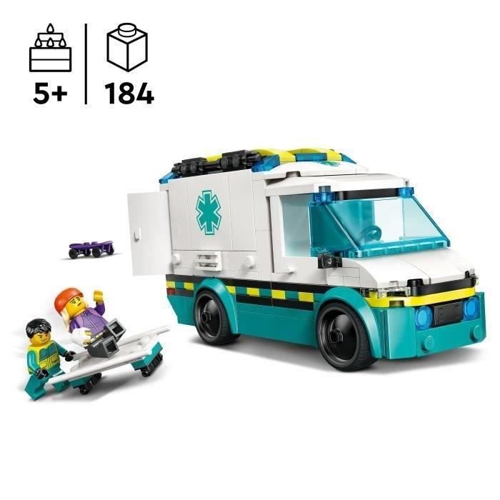 LEGO City 60451 Rescue Ambulance - Building Toy for Boys Aged 5
