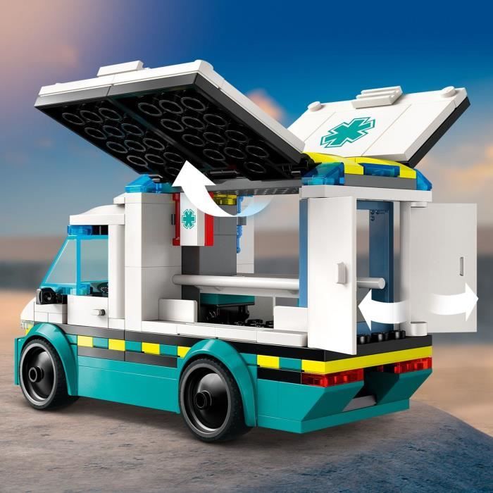 LEGO City 60451 Rescue Ambulance - Building Toy for Boys Aged 5