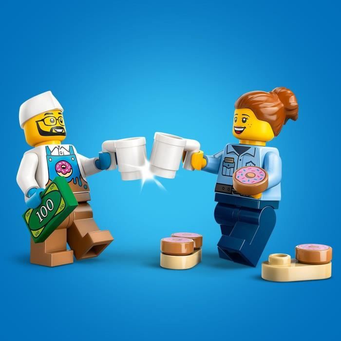 LEGO City 60452 Donut Food Truck - Building Toy for Boys Aged 5