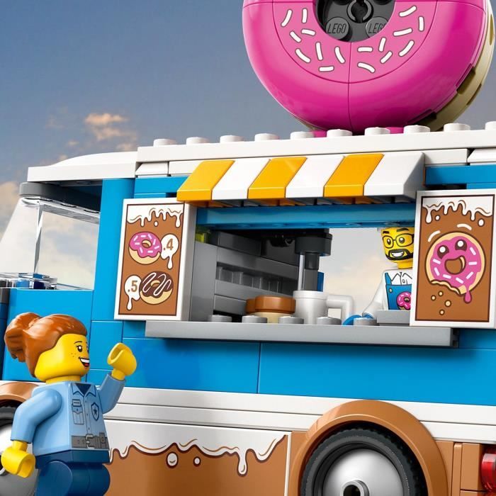 LEGO City 60452 Donut Food Truck - Building Toy for Boys Aged 5