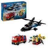 LEGO City 60462 Modular Helicopter, Fire Truck and Submarine - Toy for 7 year olds