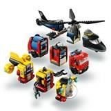 LEGO City 60462 Modular Helicopter, Fire Truck and Submarine - Toy for 7 year olds