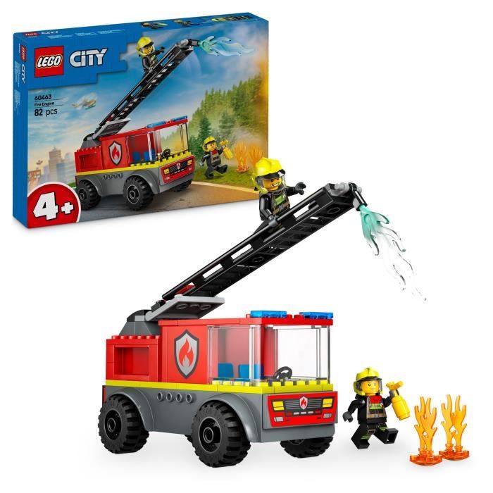 LEGO City 60463 Fire Truck with Ladder - Building Game - Kids Ages 4 and Up