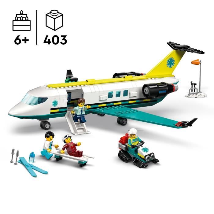 LEGO City 60465 Air Rescue Ambulance - Building Set for Boys Ages 6 and Up
