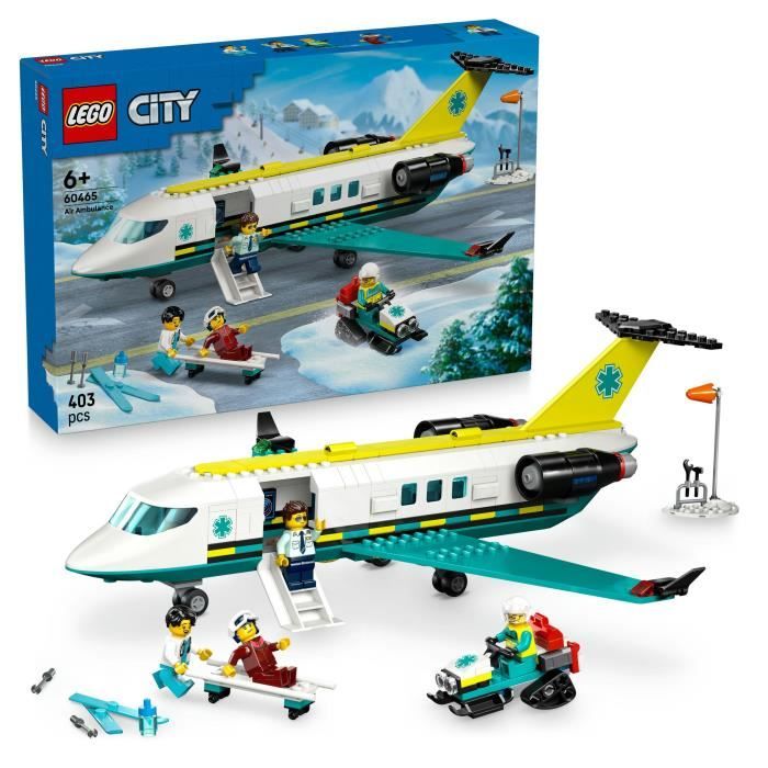 LEGO City 60465 Air Rescue Ambulance - Building Set for Boys Ages 6 and Up