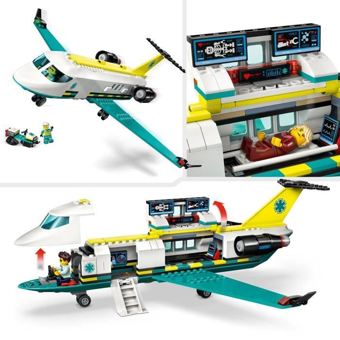 LEGO City 60465 Air Rescue Ambulance - Building Set for Boys Ages 6 and Up