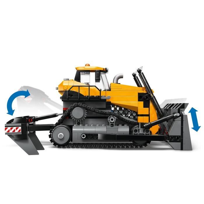 LEGO City 60466 Yellow Bulldozer - Construction Set for Boys or Girls Aged 8 and Up