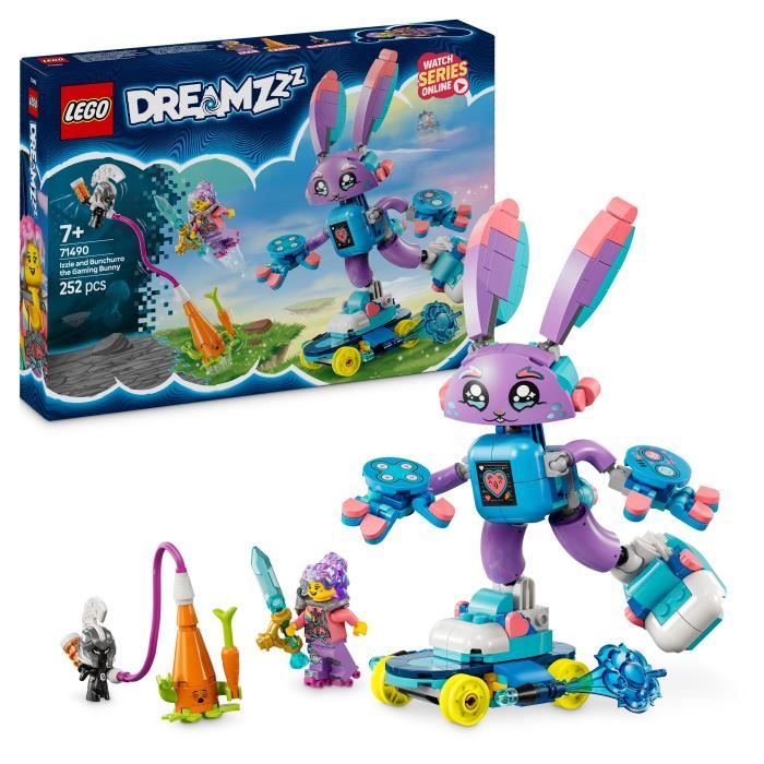 LEGO DREAMZzz 71490 Izzie and Bunchurro the Gamer Bunny - 3-in-1 Building Toy